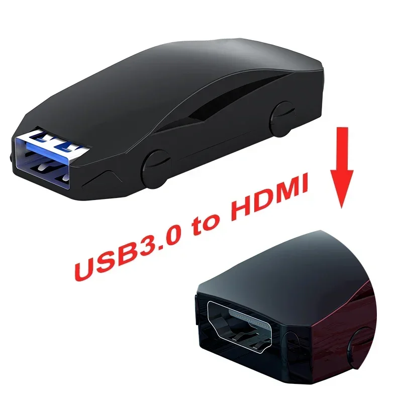 USB 3.0 To HDMI Converter Audio Video Screen Share Display Adapter Extender 1080P for Notebook Laptop PC To TV Monitor Projector