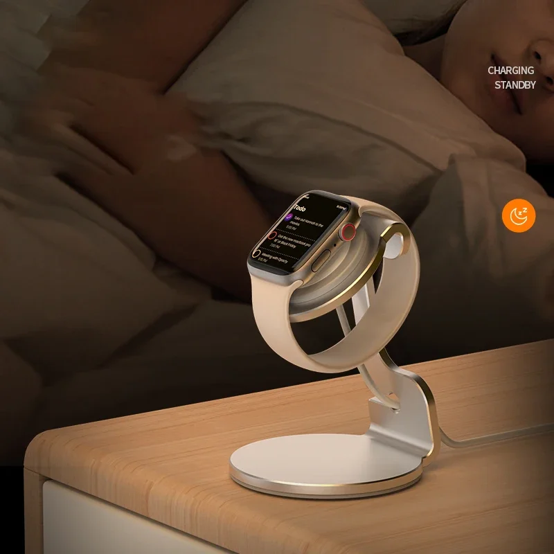 حامل شحن قاعدة شاحن من الألومنيوم لساعة أبل حامل سلسلة Ultra 1 2 10 9 8 Ultra 7 6 5 SE 4