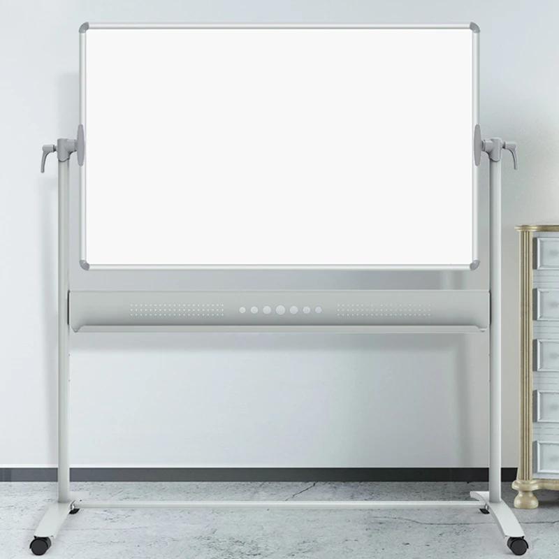 Whiteboard bracket type double-sided magnetic whiteboard office meeting mobile