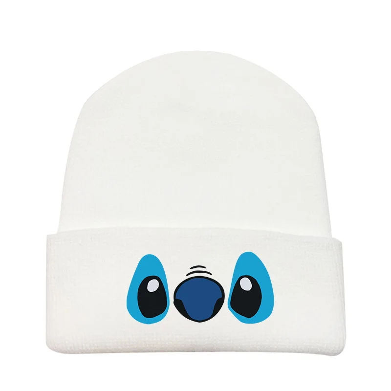 Disney stitch periférico anime malha chapéu de lã outono e inverno quente chapéu elegante personalizado pulôver chapéu presentes