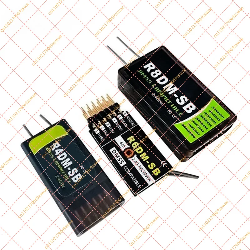 R4DM-SB R6DM-SB R8DM 8CH JR DMSS Compatible 2.4GHz Receiver for RC Airplane Helicopter Car Drone