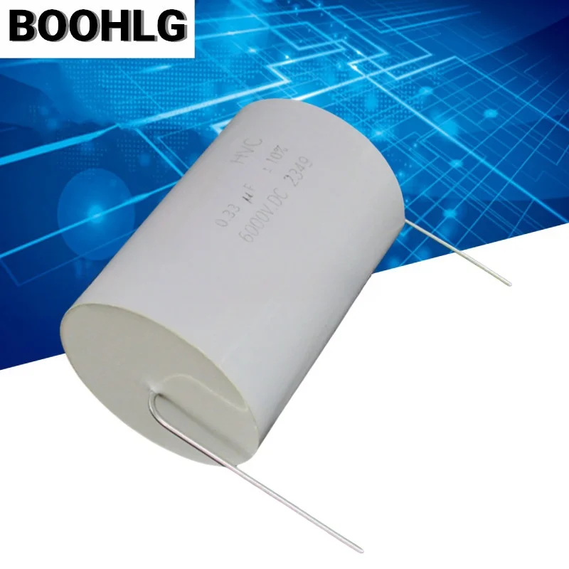 

1PCS 0.33uF 6000V 334 6KV 330nF 2400Vac Axial High Voltage Power Electronic Thin Film Capacitor