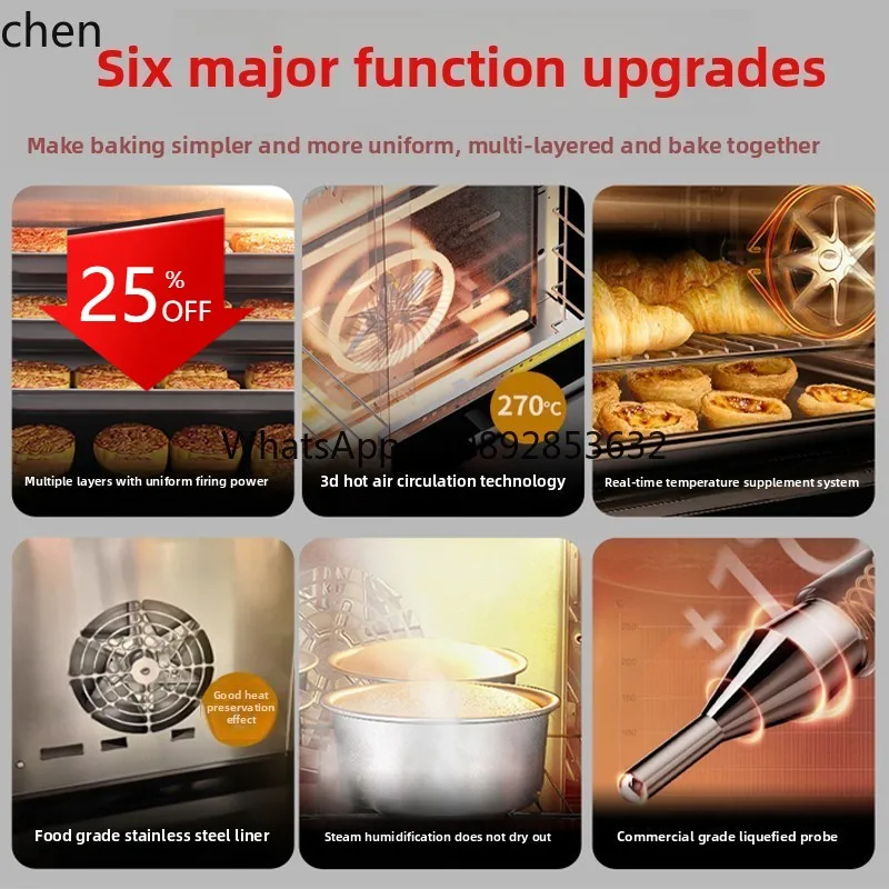 

air stove oven commercial large private room baking 60 liters large capacity moon cake hot air steam electric oven household