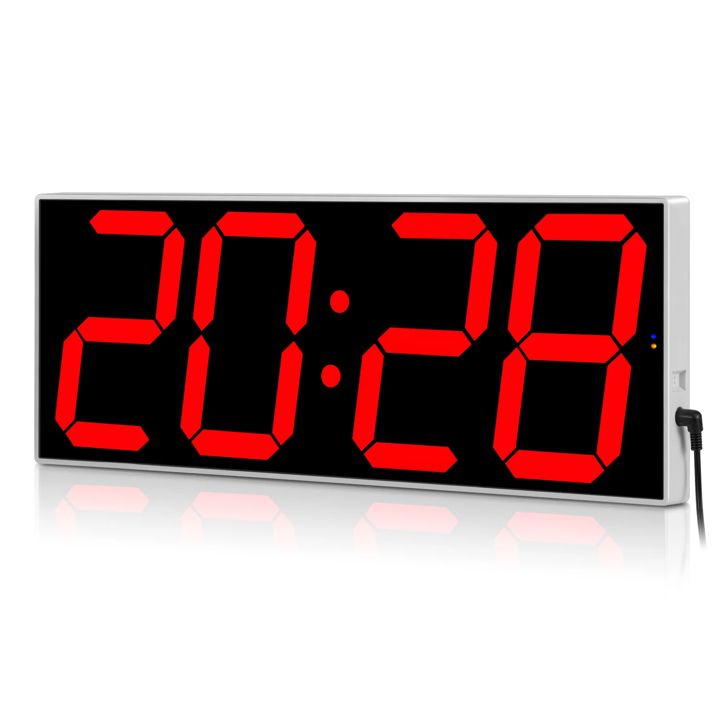 Large LED Digital Wall Clock Time Display With Alarms and Countdown