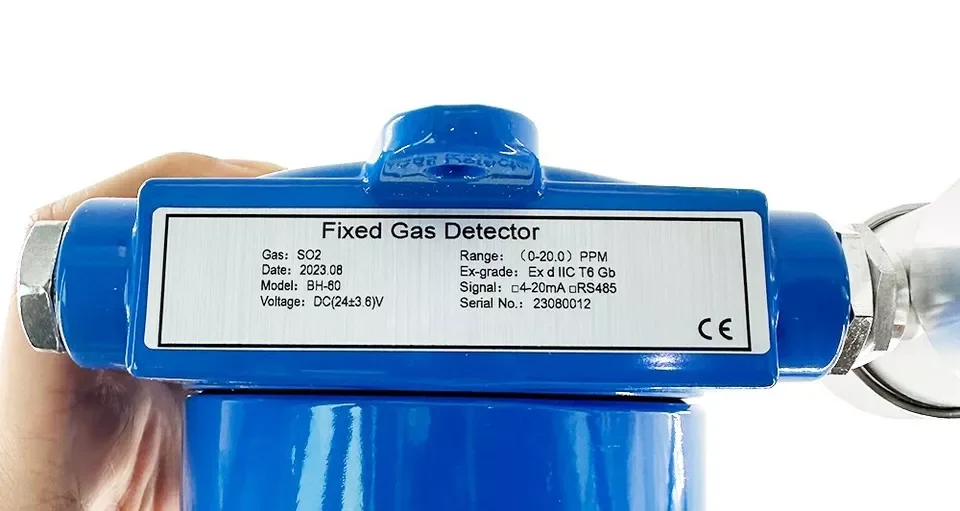 SO2 Gas Detector Sulfur Dioxide Gas Detector SO2 Fixed Gas Leak Mointor 0-20ppm L-alarm 2ppm H-alarm 5ppm