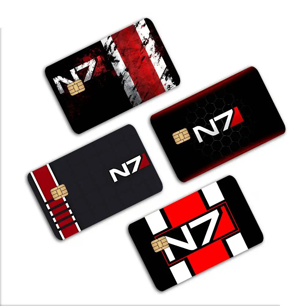 Mass Effect N7 100% Hot Sale Amine Credit Debit Bank Card Bus Card Film Skin Sticker