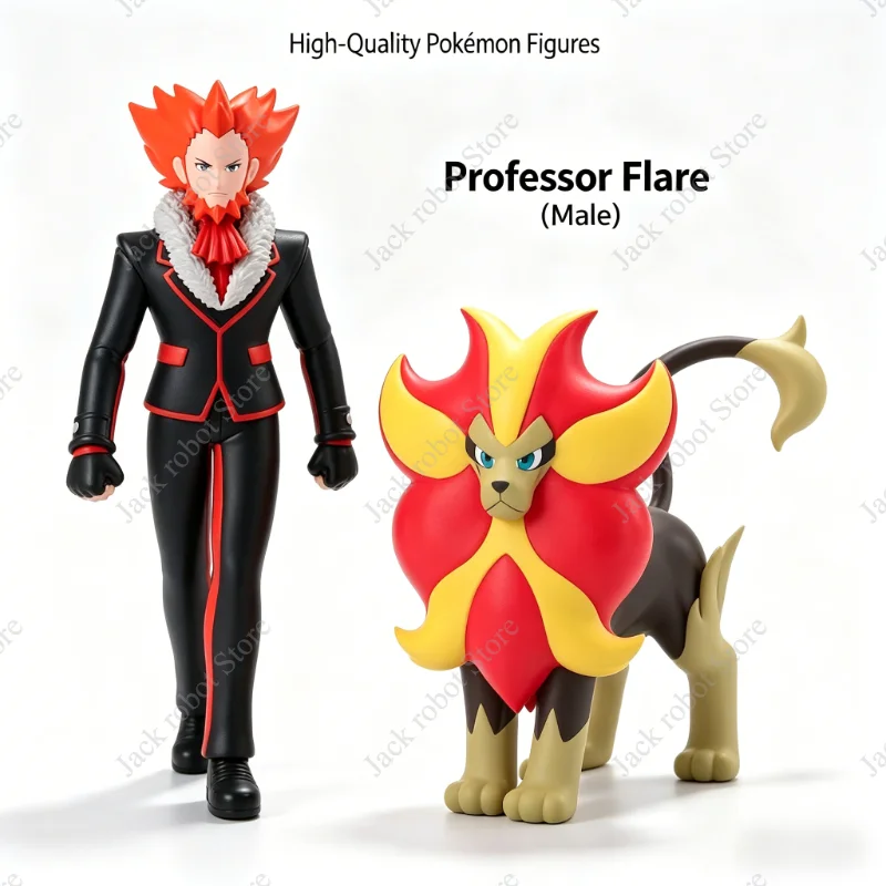 

В наличии: Оригинальная коллекционная фигурка BANDAI Pokemon Scale World Kalos Region Lysandre & Pyroar из ПВХ, модель игрушки, подарок