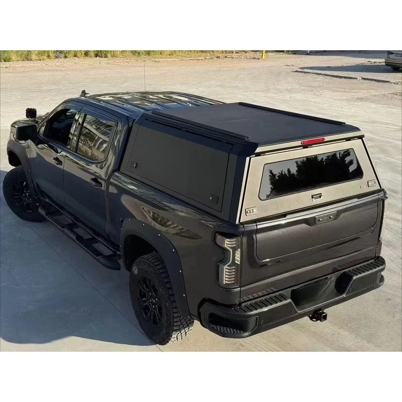 Steel Or Aluminum Hardtop 4X4 Pickup Truck Bed Canopy Topper With Four Windows For Colorado 6FT