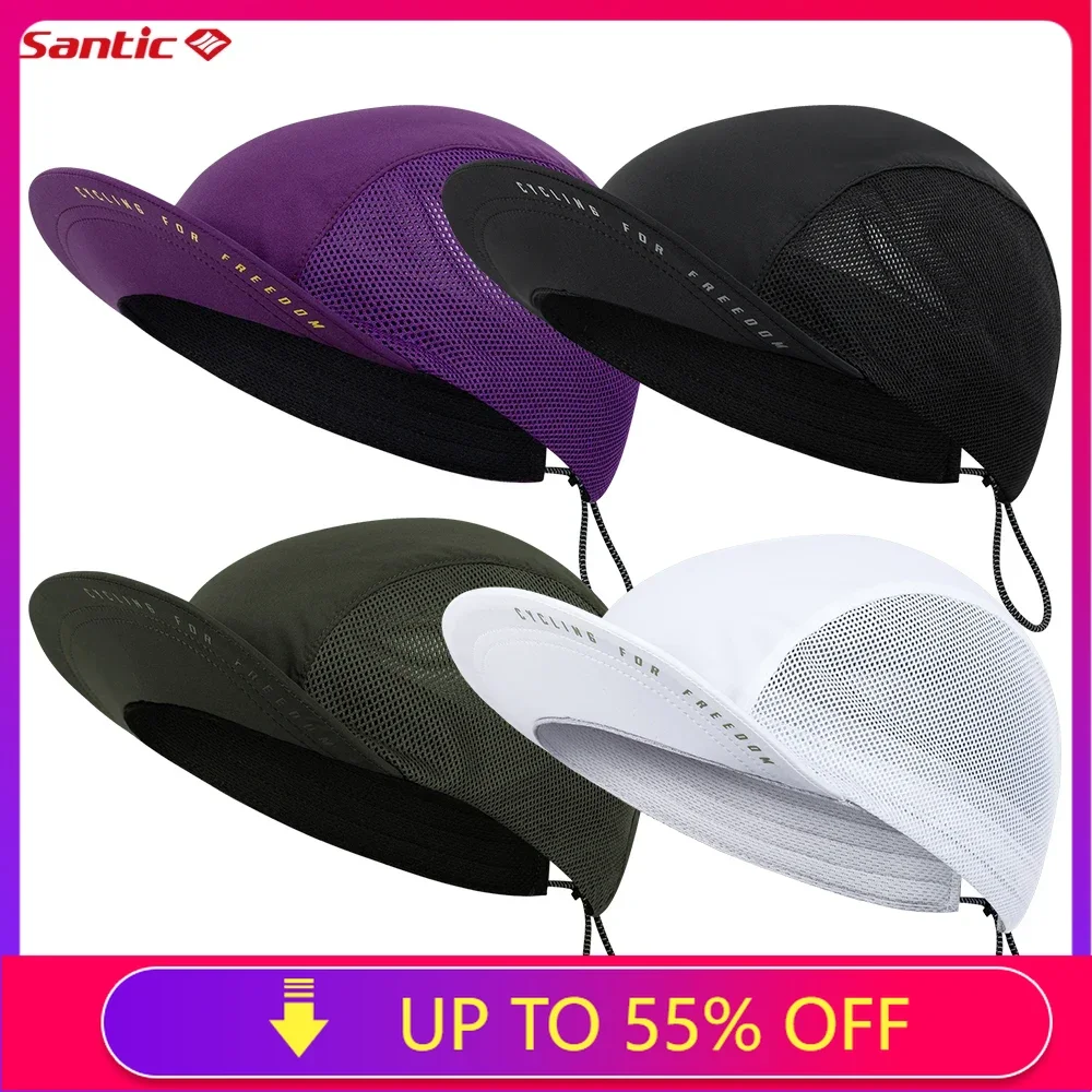 Santic 2024 New Cycling Caps Sports Cycling Hats Outdoor MTB Road Bike Hats Head Wear WZ24P184