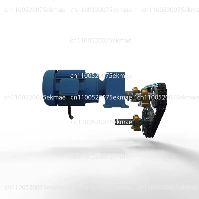 Heavy-duty Stainless Steel Motor Gear Reducer Chain Transmission Device, Using Numerical Control Processing
