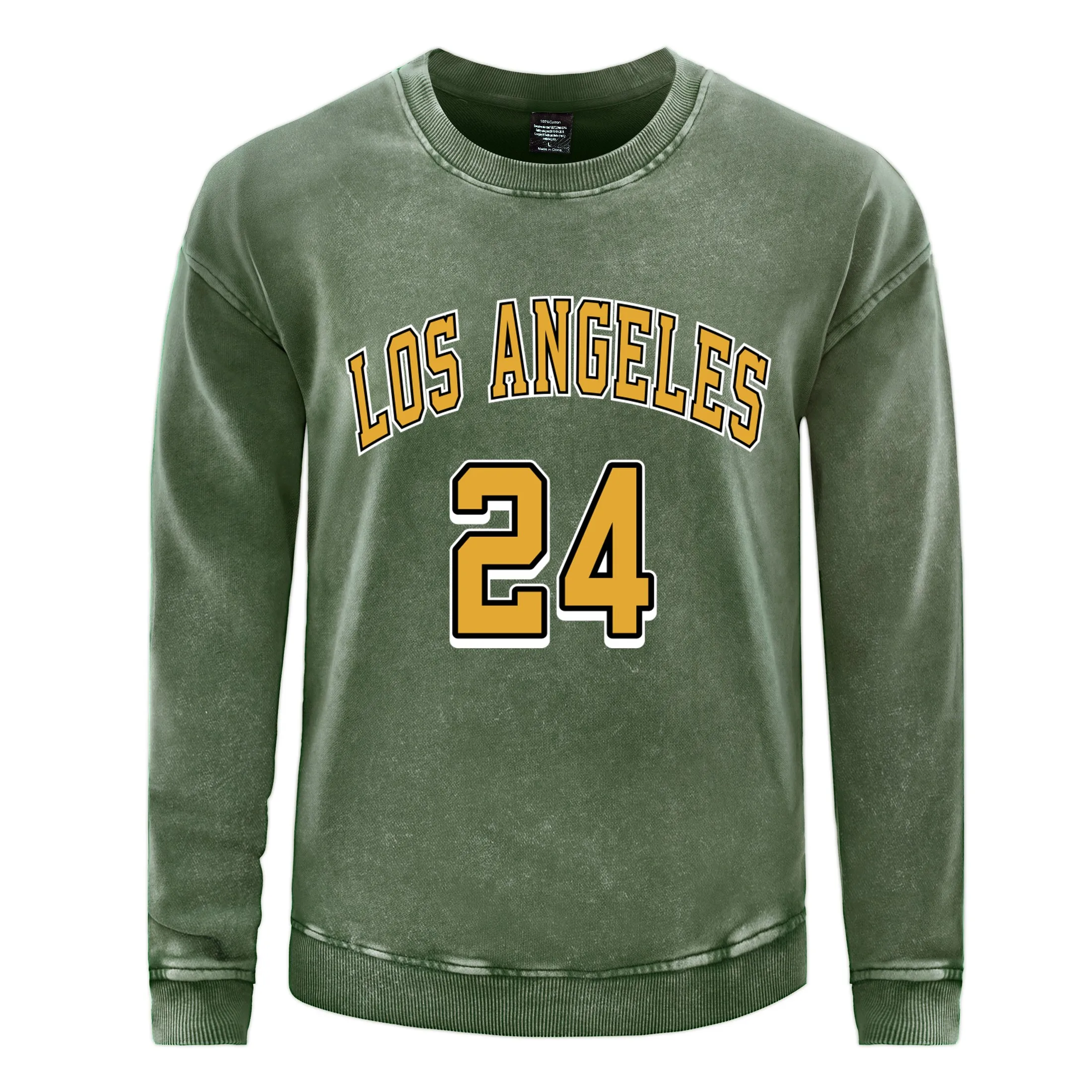 

Los Angeles Witnesses 24 Pullover Men Harajuku Washed Sweatshirt Fashion Oversized Clothes Cotton Man Top