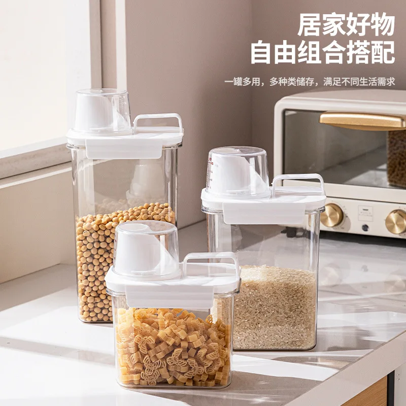 

Mixed Grain Sealing Jars Moisture-proof Grain Sealing Box Insect-proof Dry Goods Snacks Fresh-keeping Box Kitchen Storage Jars