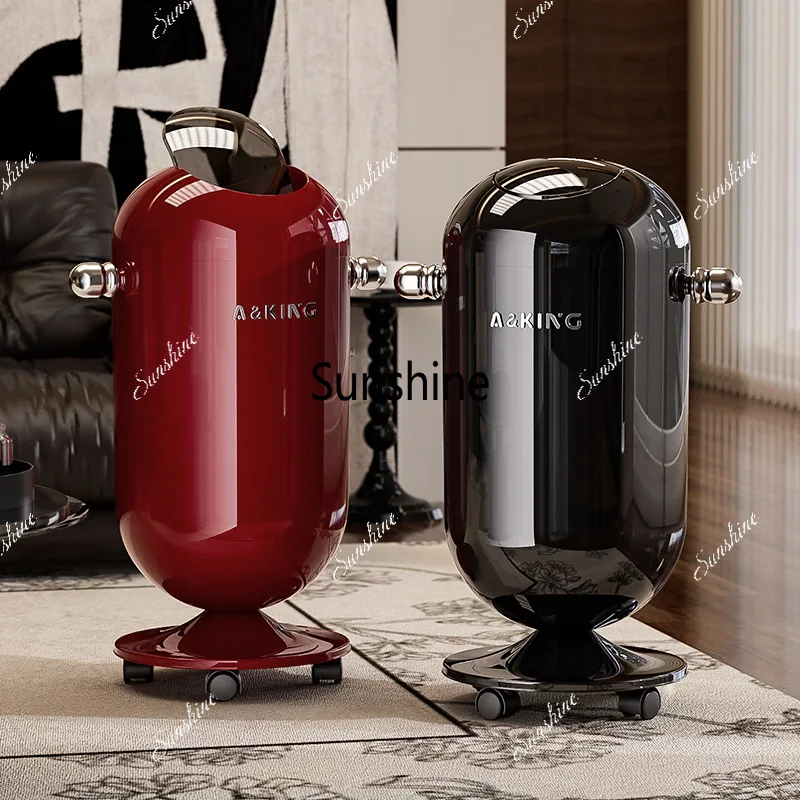 

Premium Touch-Free Trash Can Large Capacity Stainless Steel Waste Bin for Living Room Kitchen Bathroom Floating Lid Tall Design