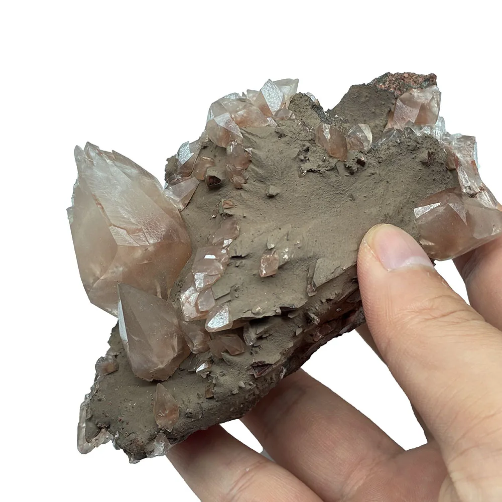 A0-6A 1 قطعة 100% الإسفار الطبيعي أحجار الكالسيت الأحمر والبلورات بلورات الشفاء