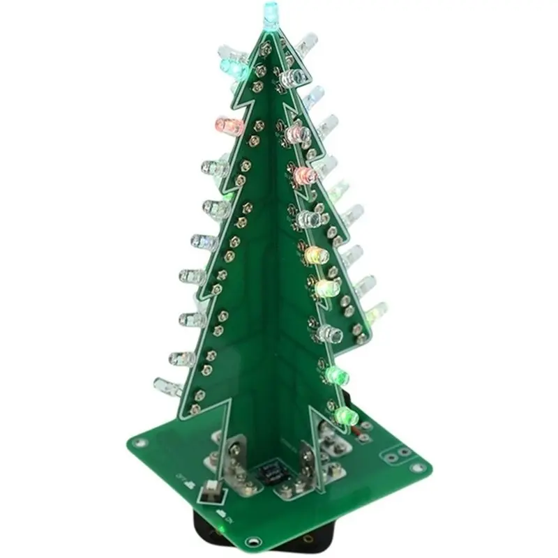 【新商品！】クリスマスツリーled点滅diy-3d組み立てキット-電子科学実験セット-dc-5v-diyキット