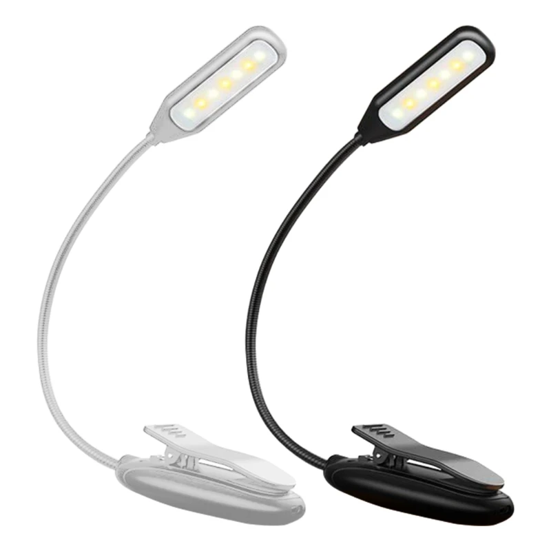 

multifunction Clip On Reading Lamp with Memory Function Rechargeable LED Reading Light Easy Carry for Up To 80 Hours Of Use