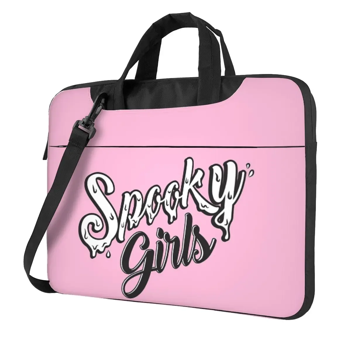 

Spooky Girls (Pink) Crossbody Laptop Bag Case Computer Bag 13 14 15.6 Inch Notebook Pouch for Macbook Pro Lenovo