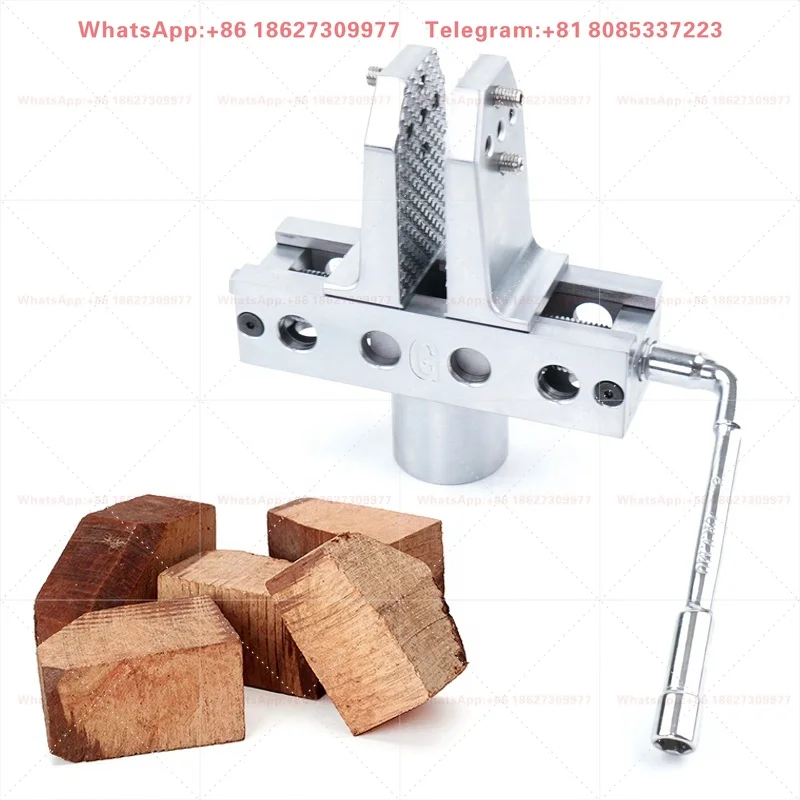 Self-Centering Chuck Jaws for DIY Tobacco Smoking Pipe Lathe Briar Wood Processing Use