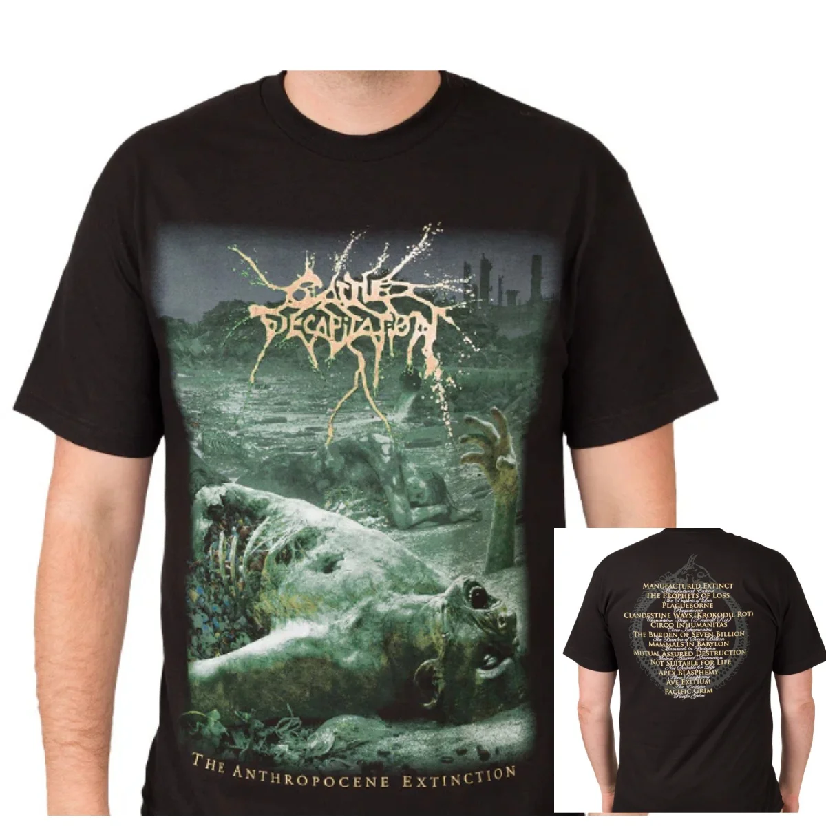 Cattle Decapitation Inspect Sign Casual T-Shirt Luxusmarke für Männer und Frauen Top 2026 – Detail 5