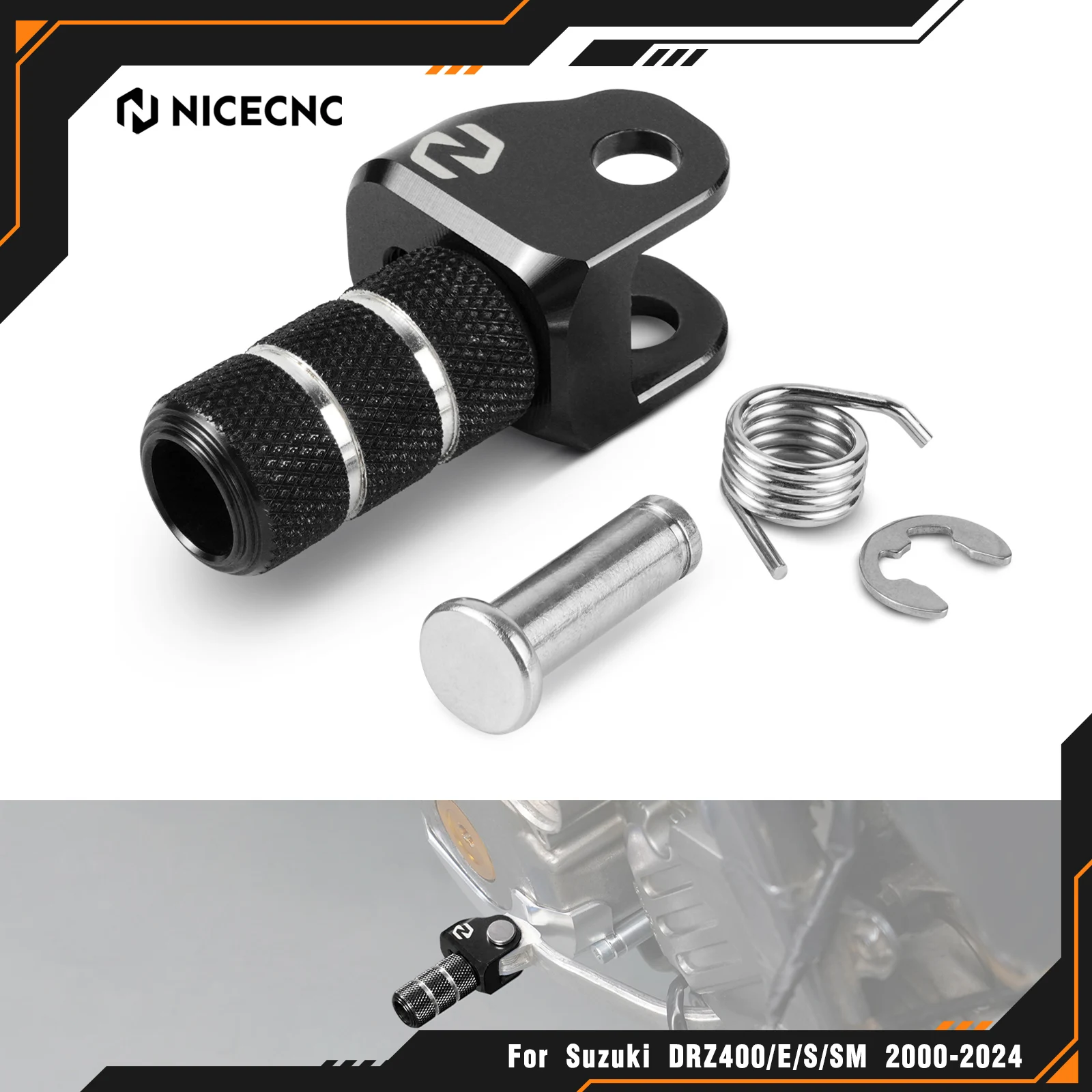 

NICECNC For Suzuki DRZ400SM 2000-2024 2023 2022 Adjustable Gear Shift Lever Tip DRZ400S DRZ400E DRZ400 DR-Z 400 E S SM Aluminum