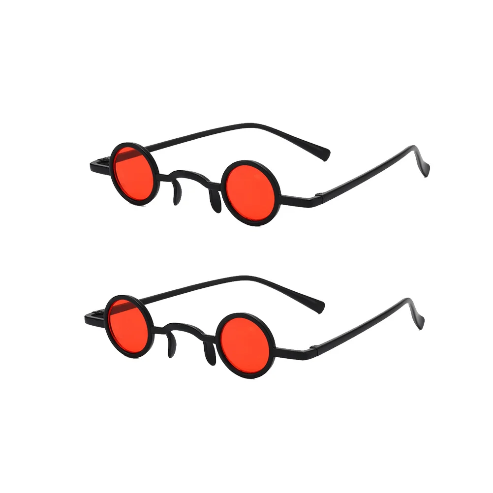 

2Pairs Retro Funny Creative Spoof Sunglasses Man Woman Tea Color Frame Eyeglass Pattern Durable Lightweight Exquisite Detail