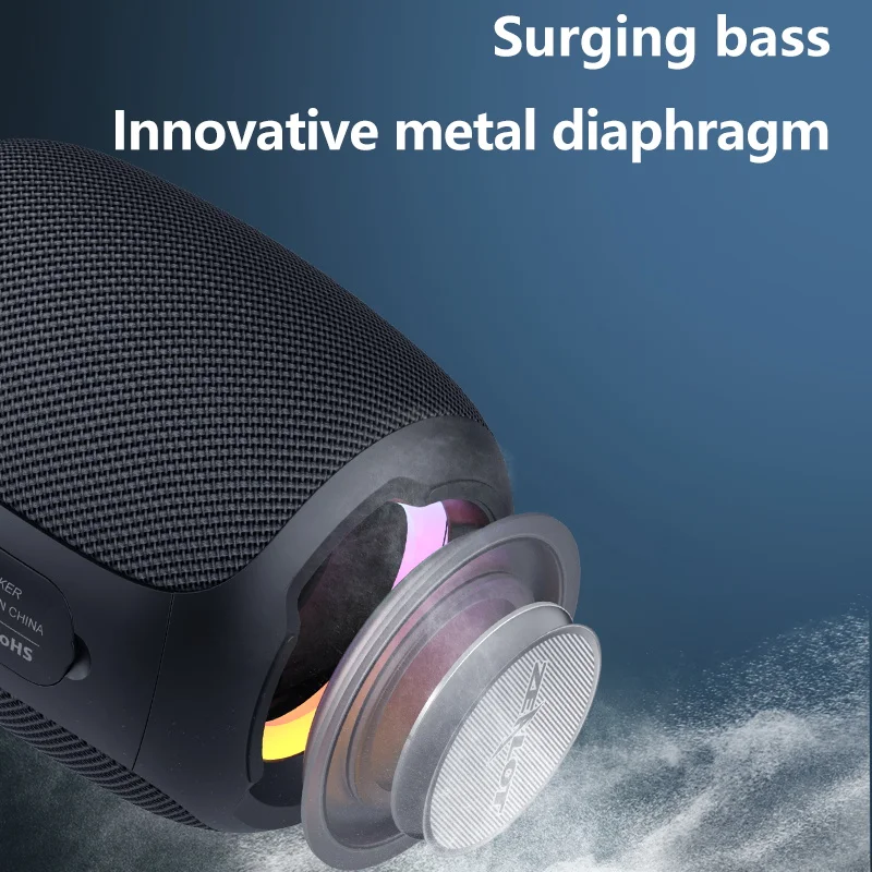 Zealot S53ลำโพงไร้สาย10W ลำโพงซับวูฟเฟอร์แบบพกพาสำหรับกลางแจ้งกันน้ำ IPX 5จับคู่คู่แบตเตอรี่3600mAh