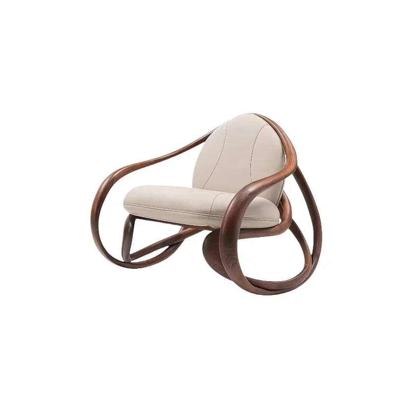 

Single solid wood rocking chair
