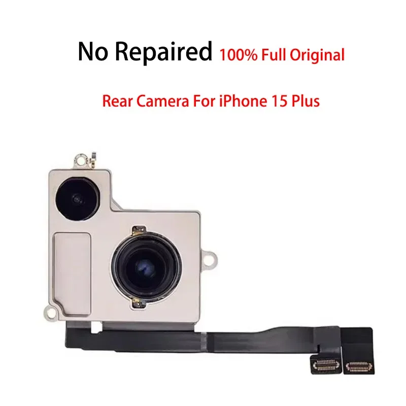 No repaired back rear main camera flash module sensor flex cable for iPhone 15 plus pro Max