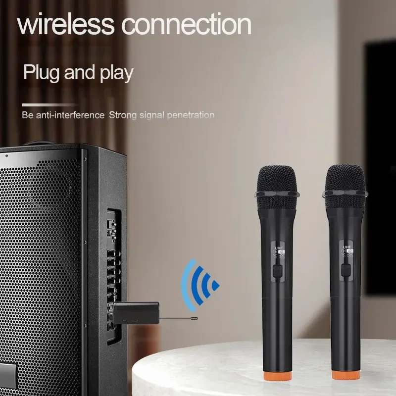 Microphone portable KTV en direct pour fête de mariage, Microphone sans fil 2.4G, karaoké, Kit multi-microphones dynamiques