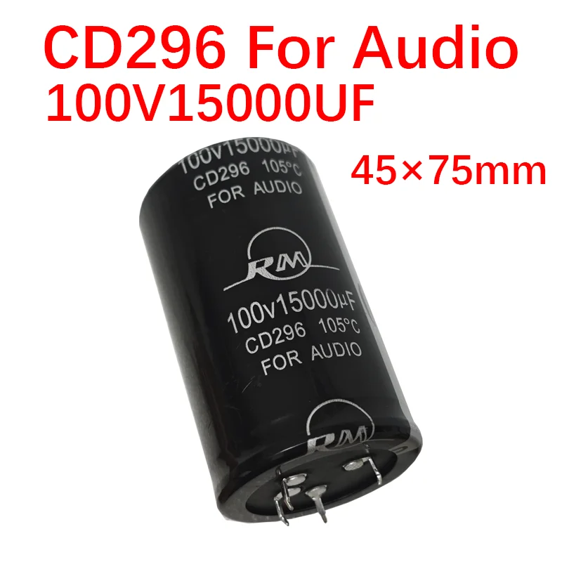 

100V 15000UF aluminum capacitor CD296 45×75mm,For Audio Capacitor Audiophile Speaker