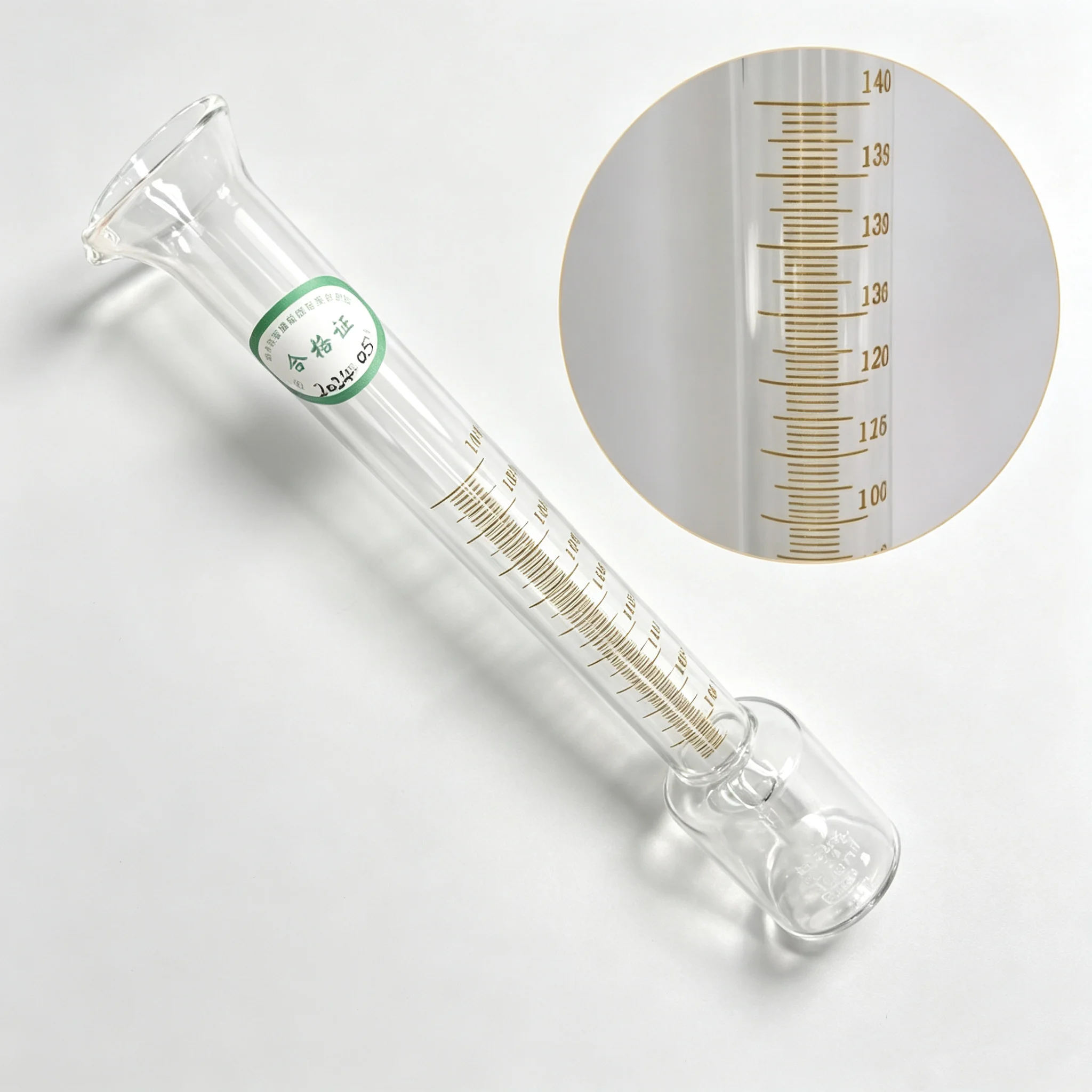 Glass net content standard precision graduated cylinder winery dosage 125ml150ml450ml500ml
