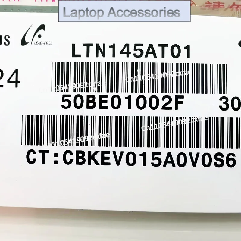 CHJ Grade A+ LTN145AT01 LP145WH1 TLA1 Laptop Lcd Screen Replacement display 1366*768 40 pins 14 5 Inch