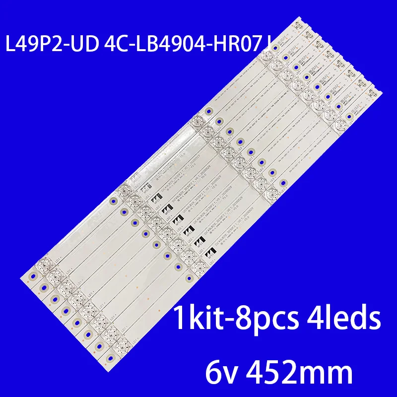 LEDバックライトストリップ,49p3,l49p3cfs,d49a620u,B49A81S-UD, L49P1-UD, L49P2-UD,4c-lb4904-hr07j,49hr330m04a2,v3,HR-17624-05008