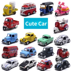 Cute Diecast Alloy Metal Car Bus Motor Tricycle Model Ornament Toy Gift