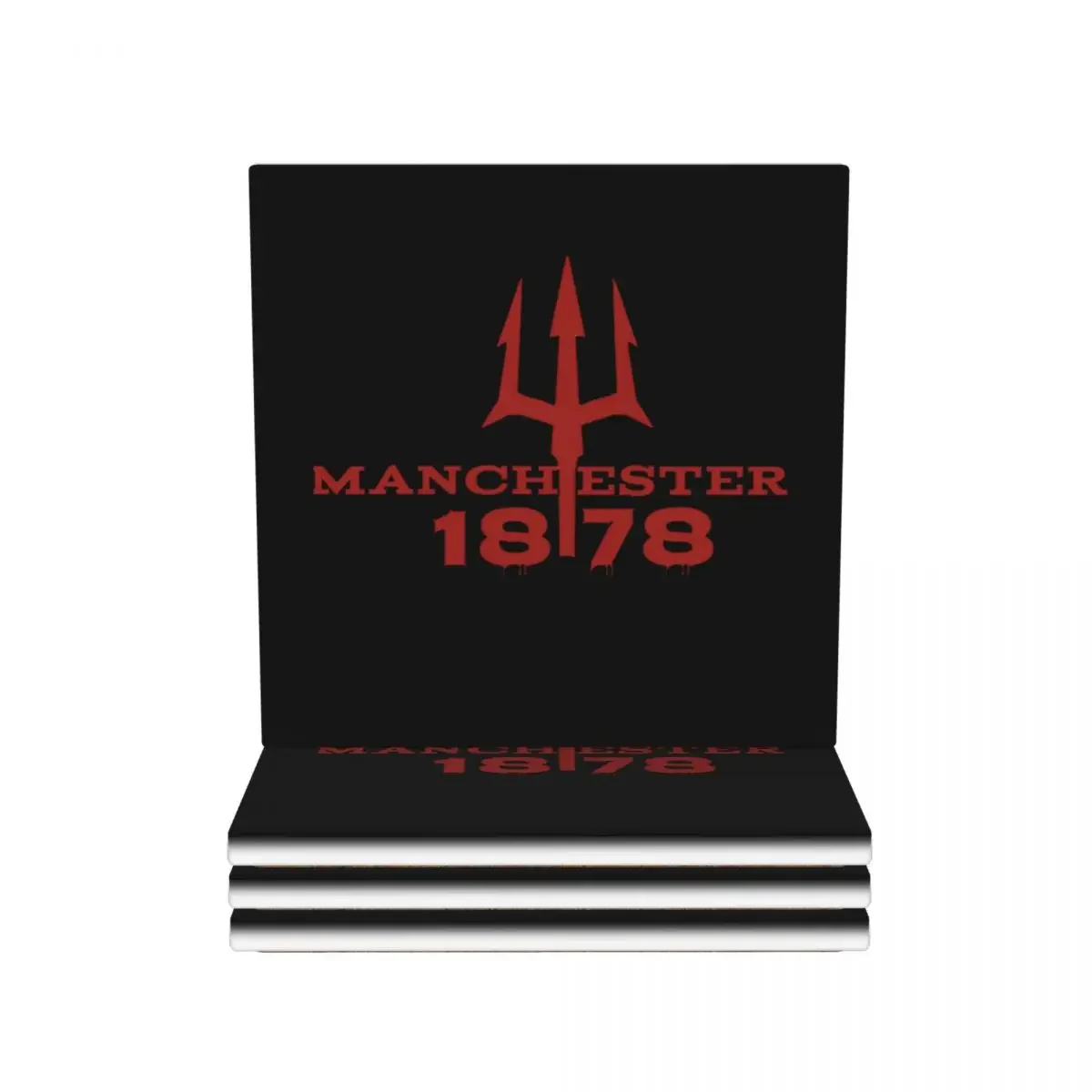 Devils Of Manchester, Manchester Is Red, Glory Glory United Coaster Ceramics Heat Resistant Mat Table Dinner Table Coffee Mat