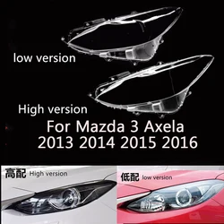 Car Headlamp Lens For Mazda 3 Axela 2013 2014 2015 2016 front Car Headlight Cover Lens Shell Lampcover Lampshade Headlamp