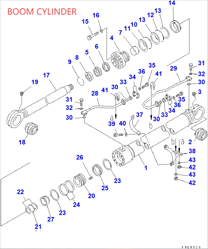 KOMATSU PC750LC-7K BOOM/ARM/BUCKET CYLINDER SEAL KIT AND MAIN PUMP MAIN VALVE SWING MOTOR TRAVEL MOTOR AND CENTER JOINT SEAL KIT