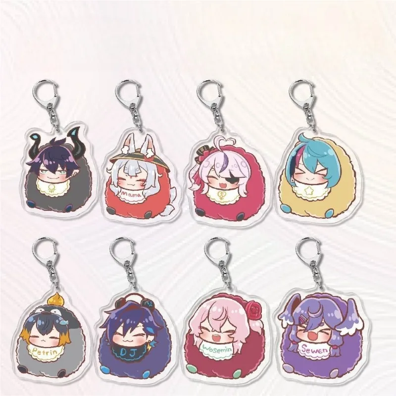 Cute Keychain Character Tsukino Mito Peripheral Keyring Pendant Jewelry for Fans Cosplay Ornament Decoration Gifts Accessories