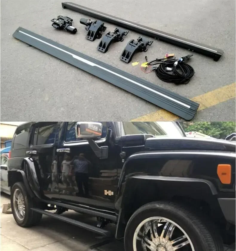 

High Quality For Hummer H2 H3 Electric Motor Pedal Running Board Side Step Bar Nerf