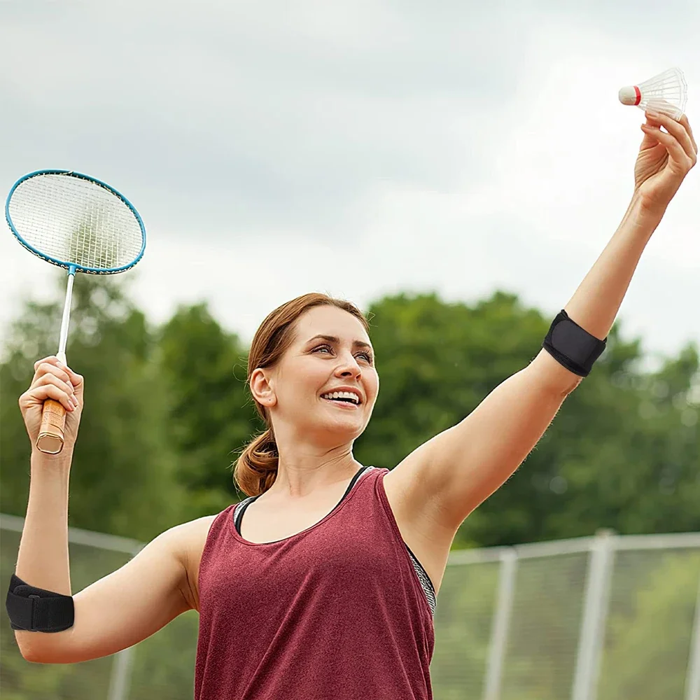 Correa de soporte para codo de piezas para hombres y mujeres, manga de compresión para antebrazo, Codera de tenis para alivio del dolor, lesiones