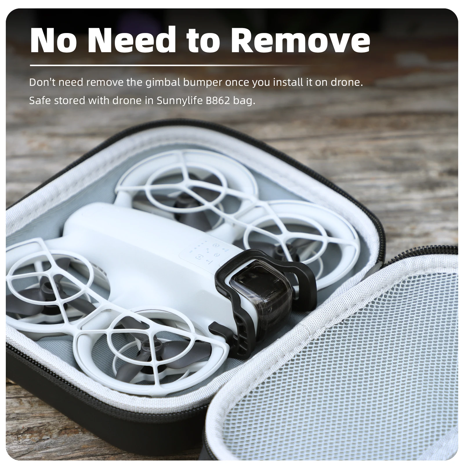 Sunnylife Anti-Kollisions-Gimbal-Stoßstange und Kameraschutz-Schutzstange für DJI NEO Drone Gimbal Kopfschutzrahmen-Zubehör – Detail 11