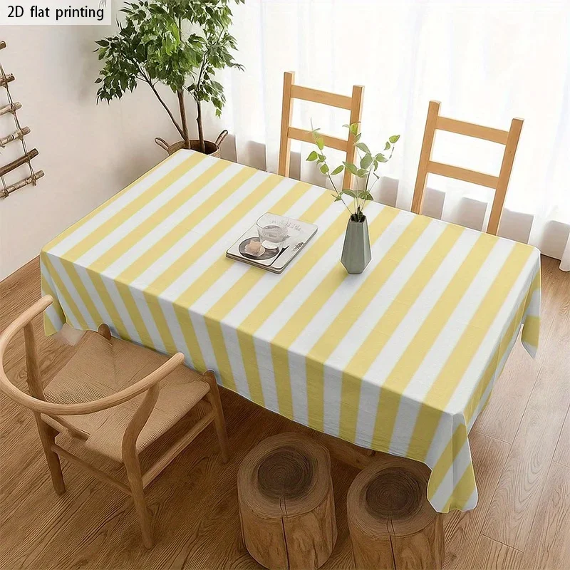 1pc Soft, fashionable and attractive 2D flat tablecloth, machine washable and easy to cleanxzj