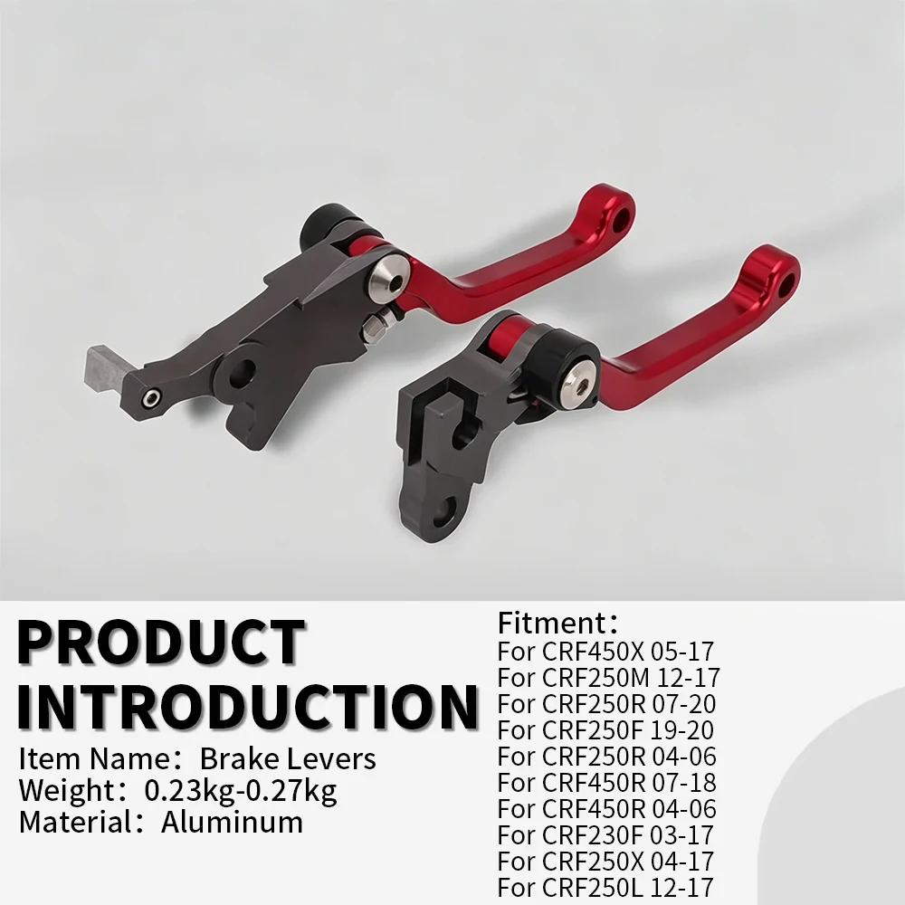 For Honda CRF 250 450 R CRF250X CRF 450R 450X CRF450R CRF250R CRF450X CRF150R CRF230F 230 F Motorcycle CNC Brake Clutch Lever