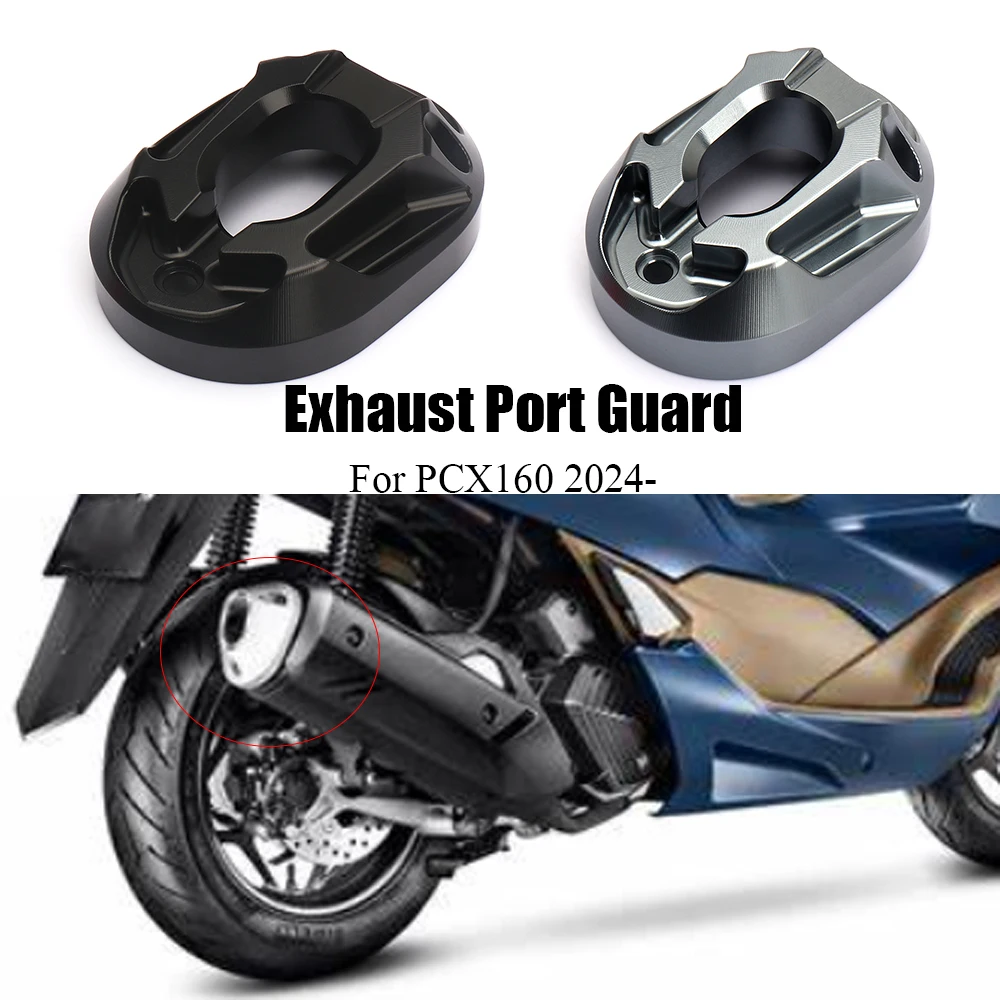 For Honda PCX160 PCX 160 2021 2022 2023 2024 Motorcycle Accessories Exhaust Pipe Protection Guard Cover Port Protective