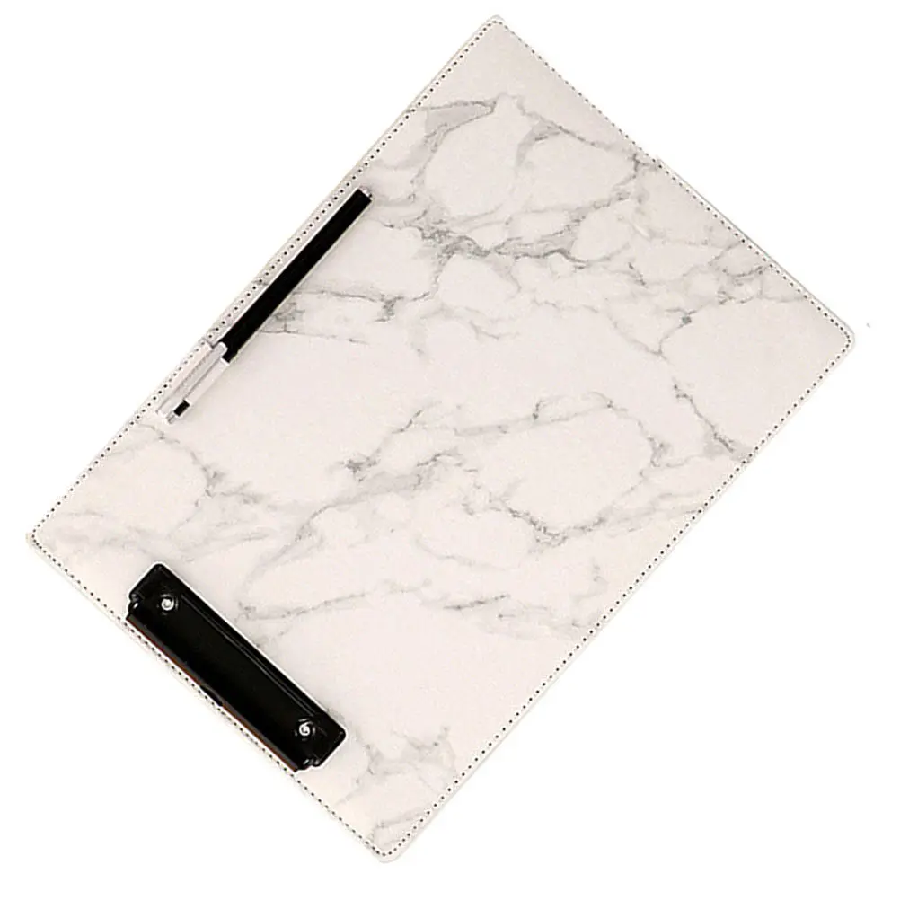 

Marble A4 Size Clipboard File Folder Stationery Board Hard Board Writing Plate Clip Report Office Supplies for Office School Wor