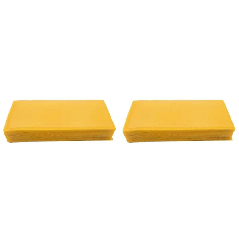 SYW-60Pcs Honeycomb Foundation Bee Wax Foundation Sheets Paper Candlemaking Beeswax Flakes Beekeeping Tool