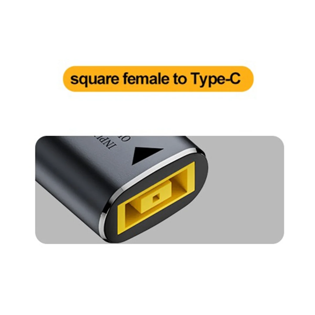 

B24A 140W DC Square Plug Laptop Charger to 5V 9V 20V USB C PD Power Adapter Converter Fast Charging Cable Cord for Lenovo