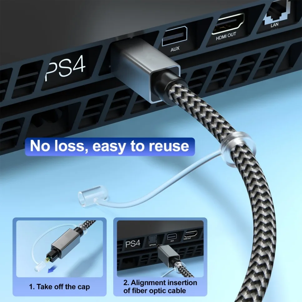 3M kabel optyczny SPDIF dźwięk cyfrowy przewód światłowodowy do kina domowego kabel Spearker Sound Bar TV odtwarzacz Xbox Toslink Cable