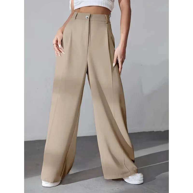 

Заводская независимая станция, новые европейские и американские женские брюки, однотонные костюмные брюки, повседневные брюки, модные прямые брюки