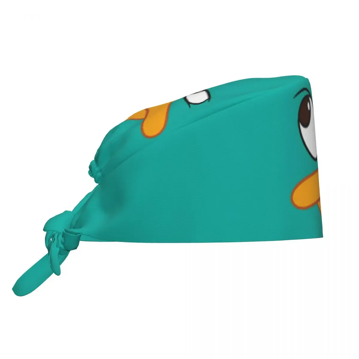 Custom Phineas And Ferb Perry Fac Medical Staff Scrubs Hat Women Men Anime Characters Doctor Nursing Surgical Cap Scrub Caps
